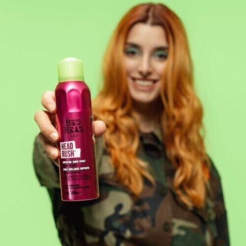 Bed Head by TIGI Headrush Shine Hair Spray, 200 ml, for Smooth Shiny Hair...