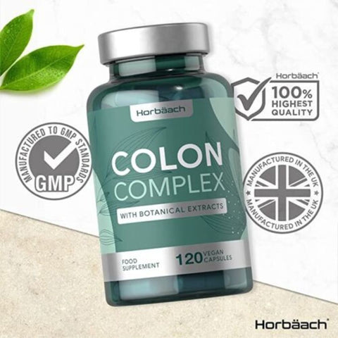 Colon Cleanse Complex Natural Cleanser Digestive Support Supplement by Horbaach