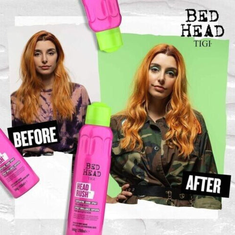 Bed Head by TIGI Headrush Shine Hair Spray, 200 ml, for Smooth Shiny Hair...