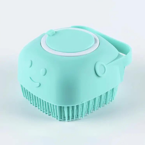 Introducing our Pet Shampoo Brush Simplify pet grooming with built in shampoo storage