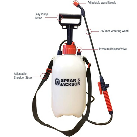 5-Litre Pump-Action Pressure Sprayer