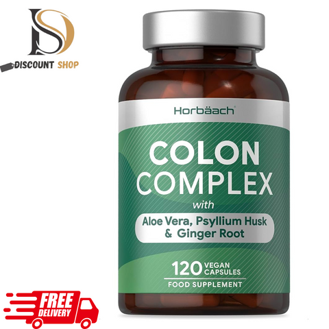 Colon Cleanse Complex Natural Cleanser Digestive Support Supplement by Horbaach