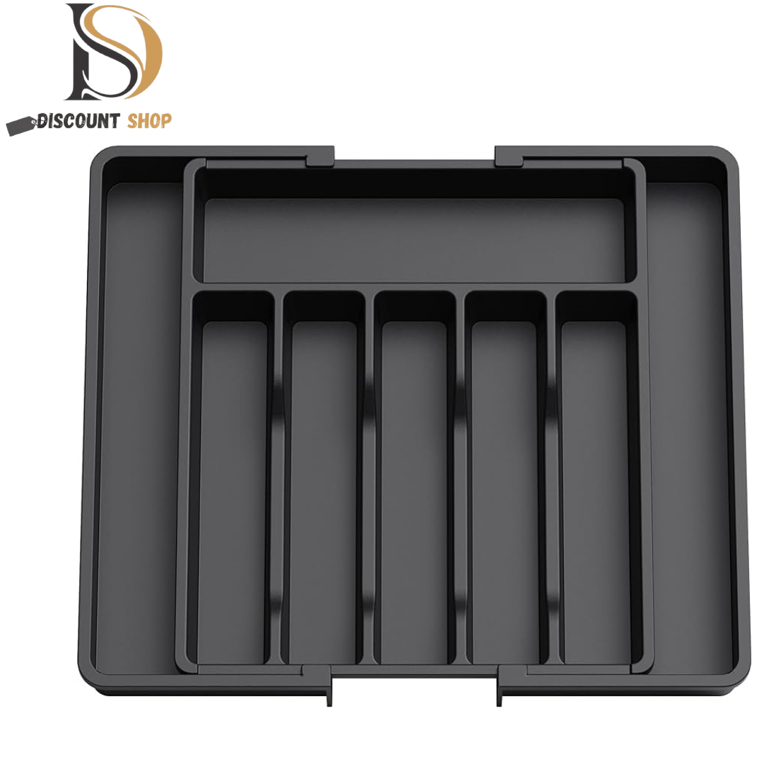 Cutlery Drawer Organiser, Expandable Utensil Tray for Kitchen, Adjustable