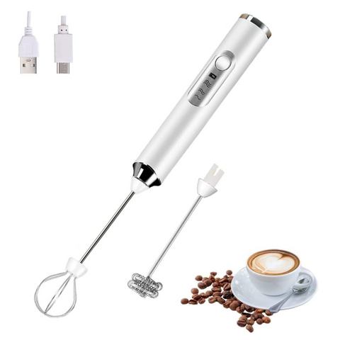 Introducing the Handheld Electric Milk Frother: Perfect for coffee, cappuccino, and cream.