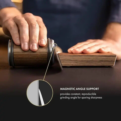 Knife sharpener with magnetic holder and diamond stone kit Kitchen essential