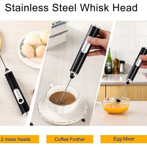 Introducing the Handheld Electric Milk Frother: Perfect for coffee, cappuccino, and cream.