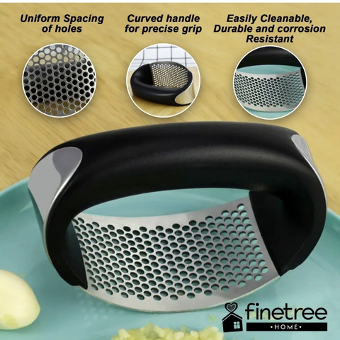 Introducing the Manual Stainless Steel Garlic Press: Simplify garlic mincing.